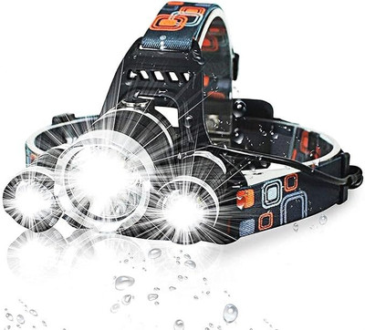 KVVTRADES 3 LED Head Lamp Flash Light Torch for Camping Trekking LED Headlamp(BLACK & GREY)
