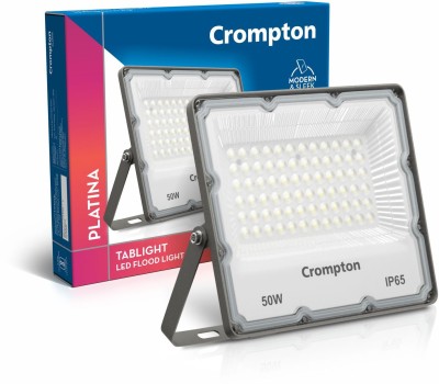 Crompton LDFLTAB50CDL-Pack of 1 Flood Light Outdoor Lamp(White)