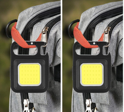 WunderVoX Rechargeable Camping Outside Hiking COB Light LED Front Light(Black)