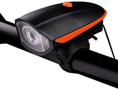 HighRider Cycle Light Horn, Front Cycle Light & Horn (Orange) USB Rechargeable LED LED Front Light(Orange)