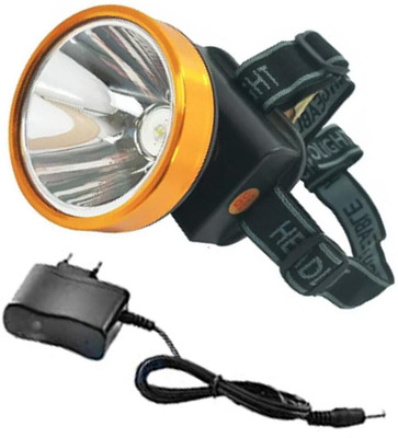 BfsTeckt Professional Rechargeable High Power Headlamp Torch Light Up to 500 Meter Range LED Headlamp(Multicolor)