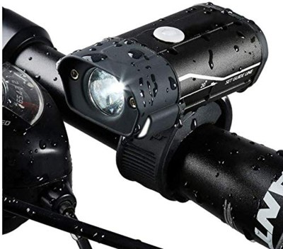 FCC RACING Bicycle Light Mini 018 LED Bike Front Light USB Rechargeable MTB Head Lamp LED Front Light(Black)