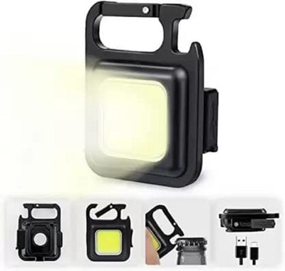 PENTOM Multifunction Keychain Led Light with Bottle Opener LED Front Light(Black)