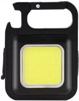 NKL New LED Keychain Flashlight 360 Rechargeable 3 Lighting Modes With Bottle Opener Torch(Black, 8 cm, Rechargeable)