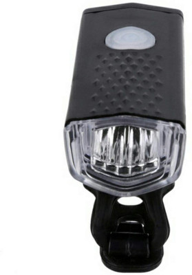 AmazingGadgets USB Rechargeable Waterproof Cycle Light, High 300 Lumens Headlight LED Front Light(BLACK/WHITE)