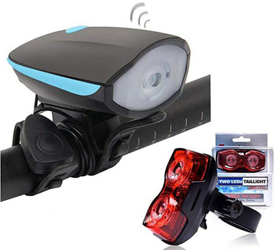 TREXEE Laser Lights Combo of Rechargeable Head Cycle Light with 360 Degree Rotation LED Front Light(Multicolor)