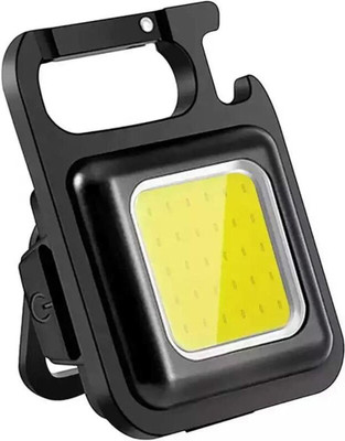 CCE Keychain Mini Flashlight Modes Portable Pocket Light With Folding-02 LED Spot Light(Black)