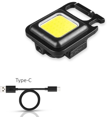 ANY KART Best Quality Folding Bracket with Keychain Light for Bottle Opener & Magnet Base LED Spot Light(Black)