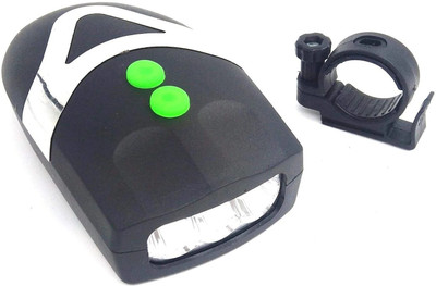 FCC RACING C Mouse Shaped Cycle Bells Cycle Horn Loud Sound Cycle Bell for Cycle Horn LED Front Light(Black)