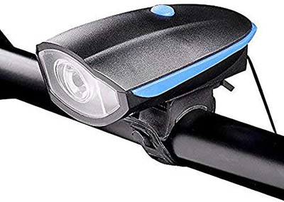 XPEDITION XPERTS Rechargeable Cycle Light And Horn | Cycle Horn | Bicycle Headlight CL-3560 LED Front Light(Black)