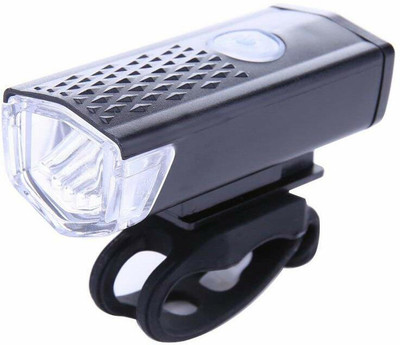 Shopeleven Bicycle Light Rechargeable LED Front Cycling Light 300LM- USB Rechargeable LED Front Light(Black)