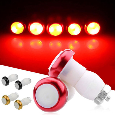 DSTECHBAR Cycle Handel Grip Light Safety Warring indicator Light Bicycle LED Spot Light LED Spot Light(Black)