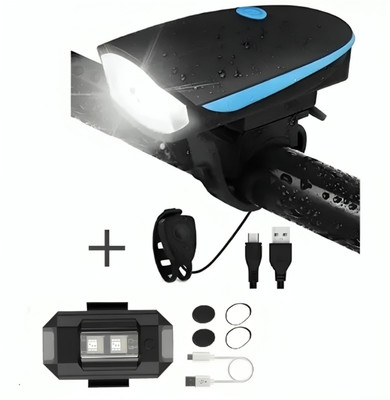 BLACKBELL Bicycle Combo Of Front Cycle Light Back Tail/Helmet Light LED Front Rear Light Combo(Multicolor)