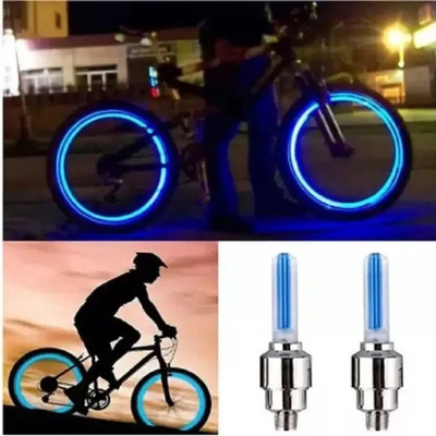 HighRider Tyre Valve Light for Cycle/Bike/Car (Blue) LED Wheel Reflectors(Blue)