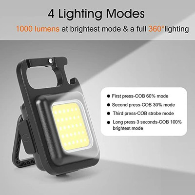 VARKAUS KEY CHAIN LED LIGHT LED Front Light(Black)
