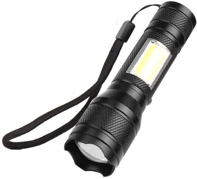 RPMSD Portable Torch light Ultra Bright USB Rechargeable Mini Torch LED Flashlight LED Spot Light(Black)
