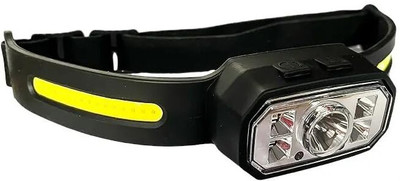 NESTIC Portable LED Running Headlight Waterproof Super Bright Mini COB Headlamp LED Headlamp(Black)