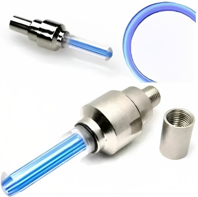 DSS Cycle Valve Light Wheel Valve Cap Cycle Tyre Light LED Wheel Reflectors LED Wheel Reflectors(Blue)