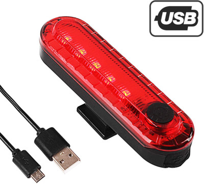 SPOKEFOX Rear Bicycle Light LED USB Rechargeable Bicycle Back Light Waterproof Taillight LED Rear Break Light(Red)