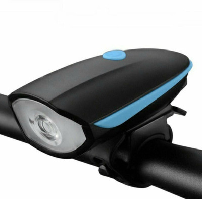 Chromoto Bicycle Light with Horn Speaker-I8 LED Spot Light(Black)