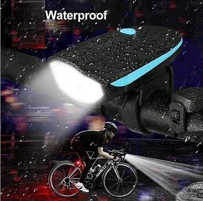 Orld ® Cycle Light and Horn/Rechargeable Waterproof LED Front Light (Multi-Color) LED Front Light(Black)