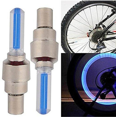 Sportivoo Cycle Tyre Valve Light Reflectors 4pc (Neon Blue) LED Wheel Reflectors LED Wheel Reflectors(Blue)