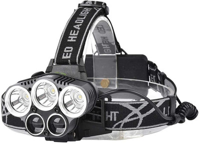 KDG TREADS 5 in 1 head kamp LED Headlamp(Black)