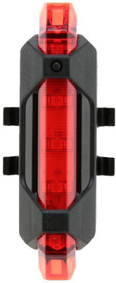 Rebound Imported Bicycle Rear Light 5 LED USB Rechargeable Waterproof LED Rear Break Light(Red)
