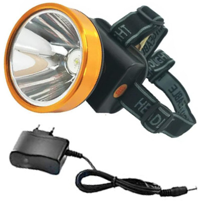 BfsTeckt New Rechargeable Professional Use Led Head Light Torch Long Range Beam Use LED Headlamp(Multicolor)