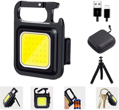 Da Novira Mini Flashlight 3 Light Modes Portable Pocket Light for Camping, Hiking LED Front Light(Black)