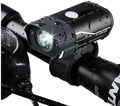 AmazingGadgets USB Rechargeable Bicycle Mini 018 LED MTB Head Lamp Super Bright Front Light LED Front Light(Black/Multicolor)