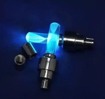 HighRider Cycle/Bike Tyre Valve Light (Pack of 2pcs) LED Wheel Reflectors(Blue)