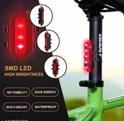 HighRider USB Rechargeable LED Cycle Light Rear Tail Light LED Spot Light(Red)