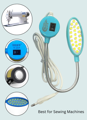 Wiselife Ultra Bright Magnetic LED Light–Adjustable Arm for Sewing Machines & Workspaces LED Front Light(Sky Blue)