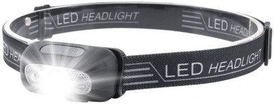 DITCAFOS Flashlight With White Lights, Waterproof Head Lamp For Outdoor Camping LED Headlamp(Black)