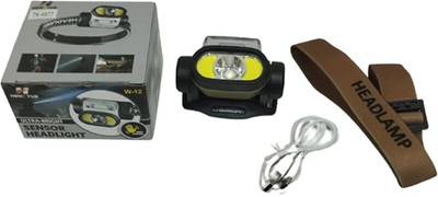 CAMPSOR Ultra-Bright Sensor Headlight 3 Modes High Brightness 1 COB TK-4877 LED Headlamp(Black)
