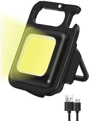 G2L Hot Sale Keychain Light Rechargeable Lighting Flashlight Bracket Bottle Opener LED Front Light(Black)