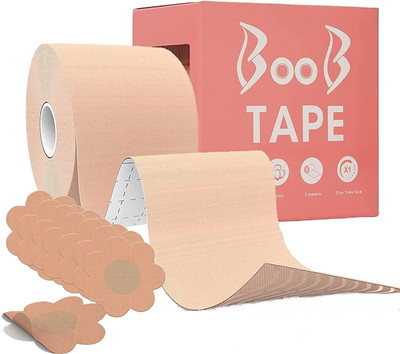 EKESHVAR Cotton Peel and Stick Bra Petals(Brown Pack of 1)