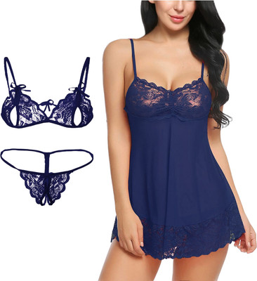 SGC SWEDEN Premium Lace Bikni Set for women babydoll lingerie set for honeymoon Lingerie Set