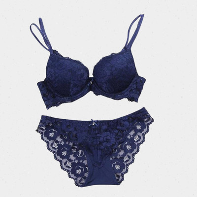 Pronest Designer Women's Lightly Padded Non Wire Push Up Solid Lingerie Set Lingerie Set