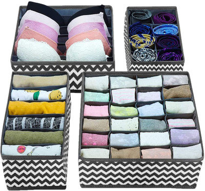 PrettyKrafts F4112_Wv_Black_PK Drawer Divider(Fabric)