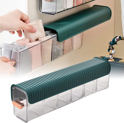 Urmili 6-Grid Drawer Organizer: Efficient And Versatile Storage Solution Closet Divider Drawer Divider(Plastic)
