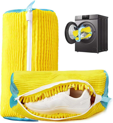 OPSUZY 15 L Yellow Laundry Basket(Polyester, Rexine)