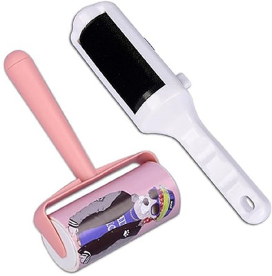 Shivanka Reusable Lint Remover for Clothes Pet Hair Remover | 1 Roll/60 Sheets Width 11cm Lint Roller