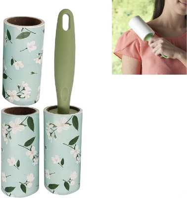 TAPAHPRIYAY Lint Roller Reusable Sticky Cleaner with 1 Handle 3 Refills, 180 Sheets Lint Roller