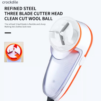 crockdile Rechargeable Lint Remover with Adjustable Blade Height Lint Roller