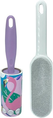 Ji And Ja Lint Rollers Reusable Sticky Picker Cleaner Roller with Pet Hair Remover Brush Lint Roller