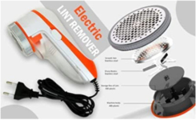 Clairbell H86Electric Lint Remover: Best for Woolen Clothes (White & Orange) Lint Roller