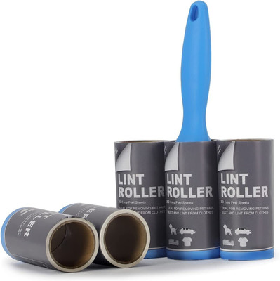 Silencio Sticky Lint Remover Roller Set of 5 Refill Rolls Total 150 Sheets Lint Roller