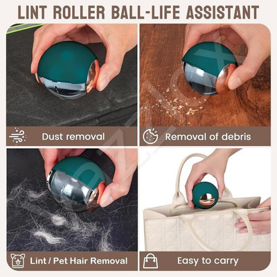 AGBO Lint Roller Ball Washable Reusable Portable Gel Fabric Furniture Sofa Pet Hair Lint Roller